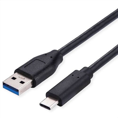 CABLE USB 3.2 Gen1 , A- Tipo C, M/M, (5V/3A), 0.5m STANDARD