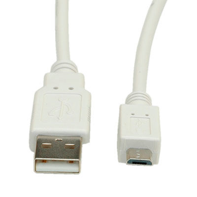 CABLE USB 2.0 1,8 M. A M- MICRO USB B M BEIGE STANDARD