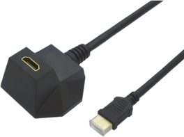 CABLE HDMI  2 M. HDMI HIGH SPEED CON  ETHERNET, MAGNETICO ,  M/H, NEGRO VALUE