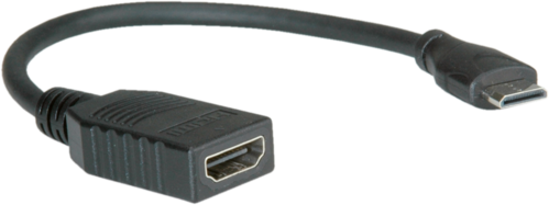 CABLE HDMI 0,15 M HDMI A H/HDMI TIPO C ALTA VELOCIDAD CON ETHERNET  ROLINE