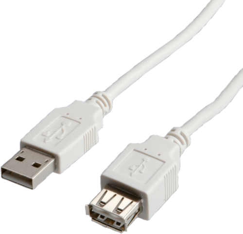 CABLE USB 2.0 0,8 M. A M/A H BEIGE STANDARD