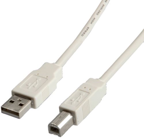 CABLE USB 2.0 4,5 M. A M/B M BLANCO VALUE