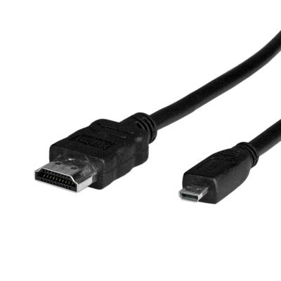 CABLE HDMI 2 M. HDMI A M/HDMI TIPO D (MICRO HDMI) M ALTA VELOCIDAD CON ETHERNET ROLINE