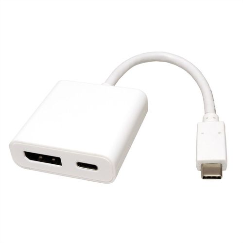 CONVERTIDOR USB3.1TIPO  C - DP, M/H, 1x PD (Power Delivery) BLANCO ROLINE