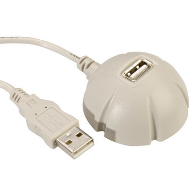CABLE USB 2.0 1,5 M. A M/A H MAGNETICO PROLONGADOR DOME GRIS