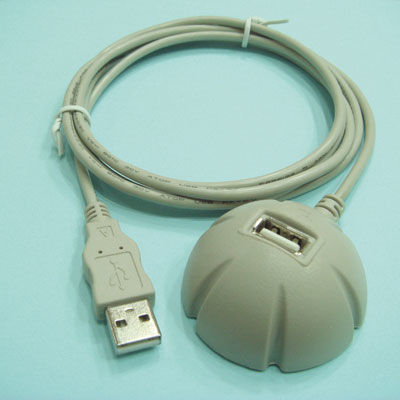 CABLE USB 2.0 1,5 M. A M/A H  PROLONGADOR DOME GRIS