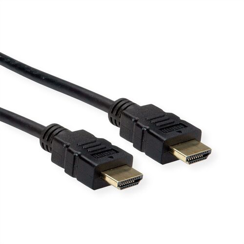 CABLE HDMI 2 M High Speed  + Ethernet, 3840 x 2160 @30Hz (4K, Full HD), flexible TPE, M/M, ROLINE