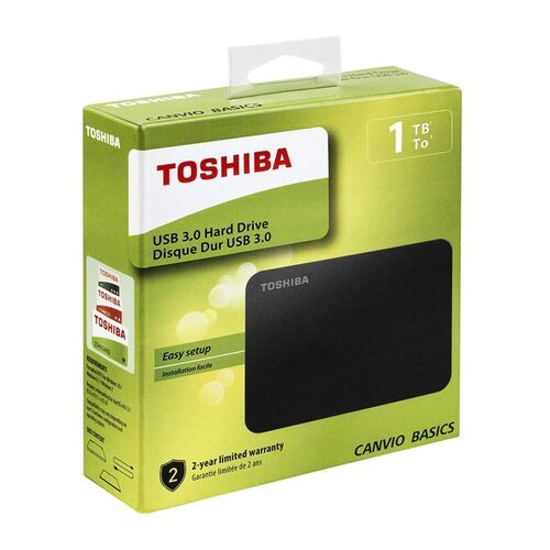 Pertenece receta papel DISCO DURO EXTERNO TOSHIBA BASIC 1TB USB 2,5 3.0 NEGRO - Chipcom.es