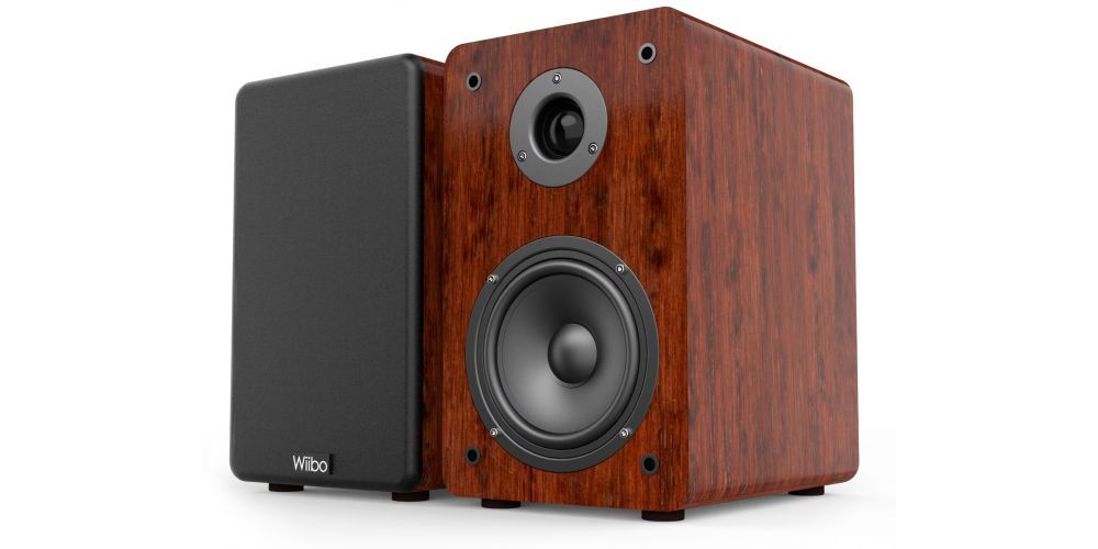 Wiibo Karino 200 Altavoces HiFi Estanteria 2 Vias Reflex Pareja Madera