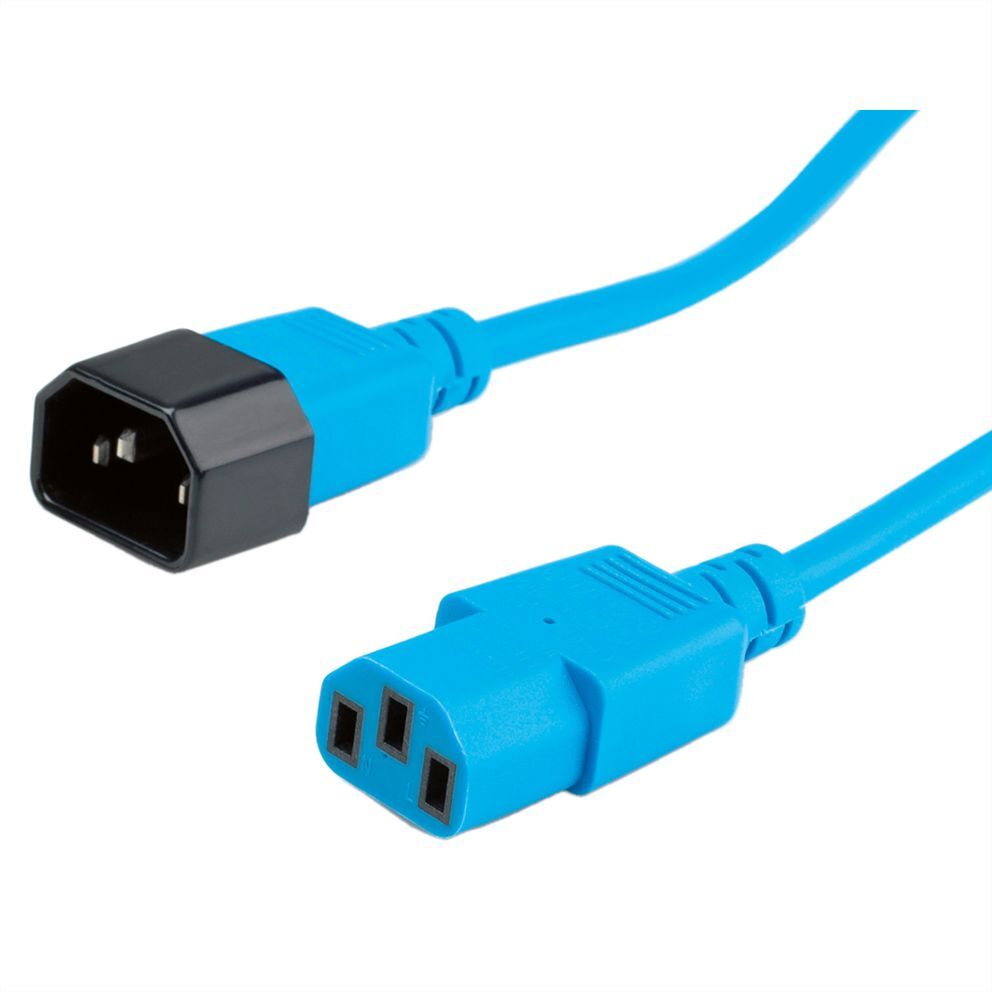 ROLINE POWER CABLE IEC320 C14/C13, 1.8M, BLUE