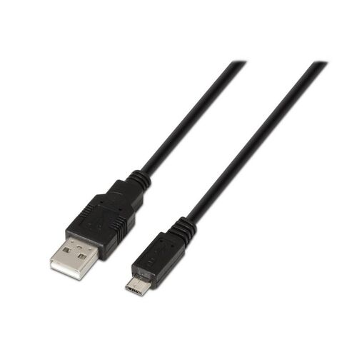 CABLE USB 2.0 1,8 M. A M- MICRO USB B M NEGRO