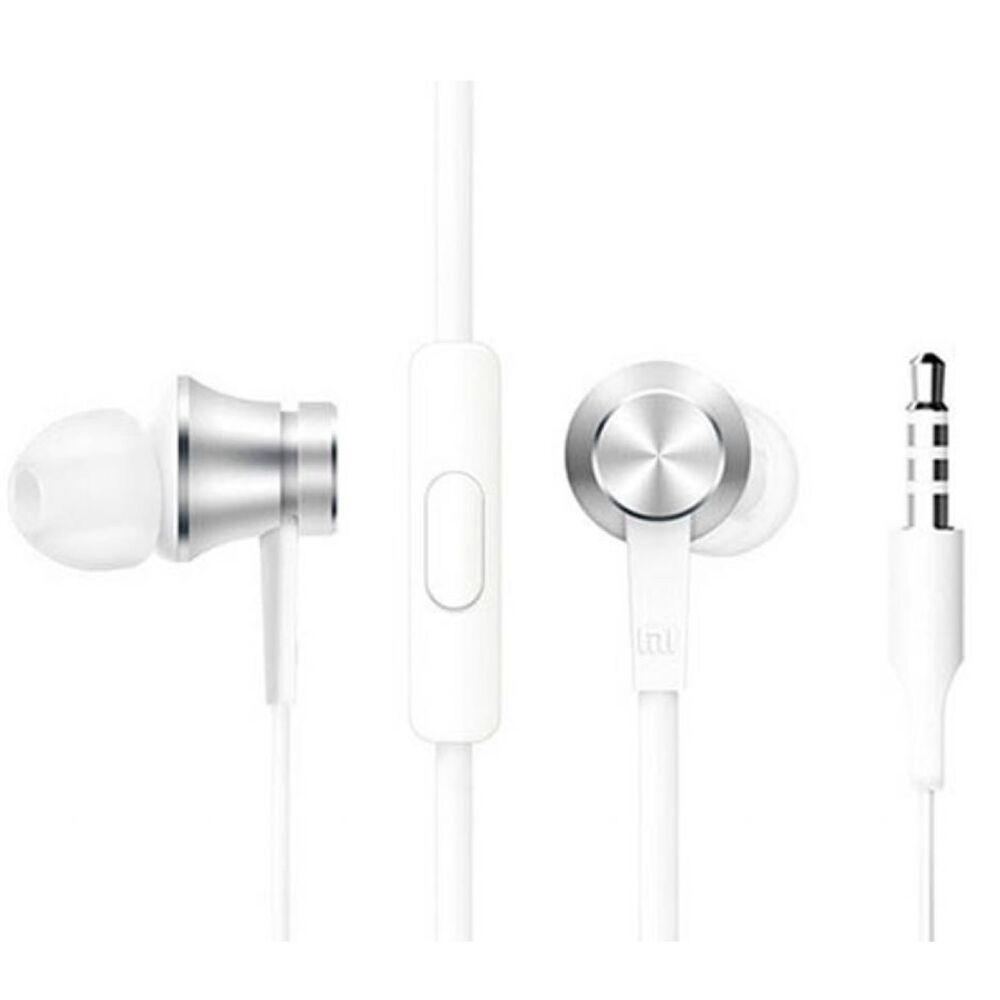 Auriculares Intrauditivos Xiaomi Mi In Ear Basic/ con Micrófono/ Jack 3.5/ blanco-plata