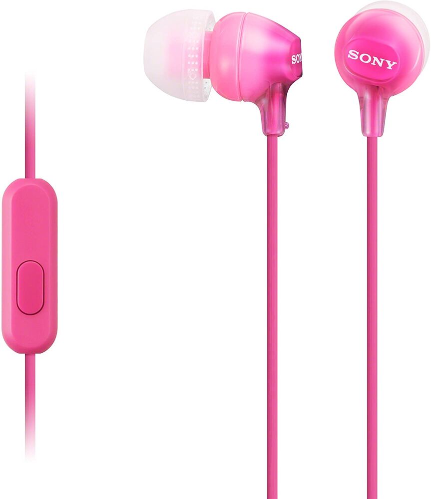 AURICULARES DE BOTON INTRA AURAL CON MICROFONO 1,2 METROS ROSA SONY