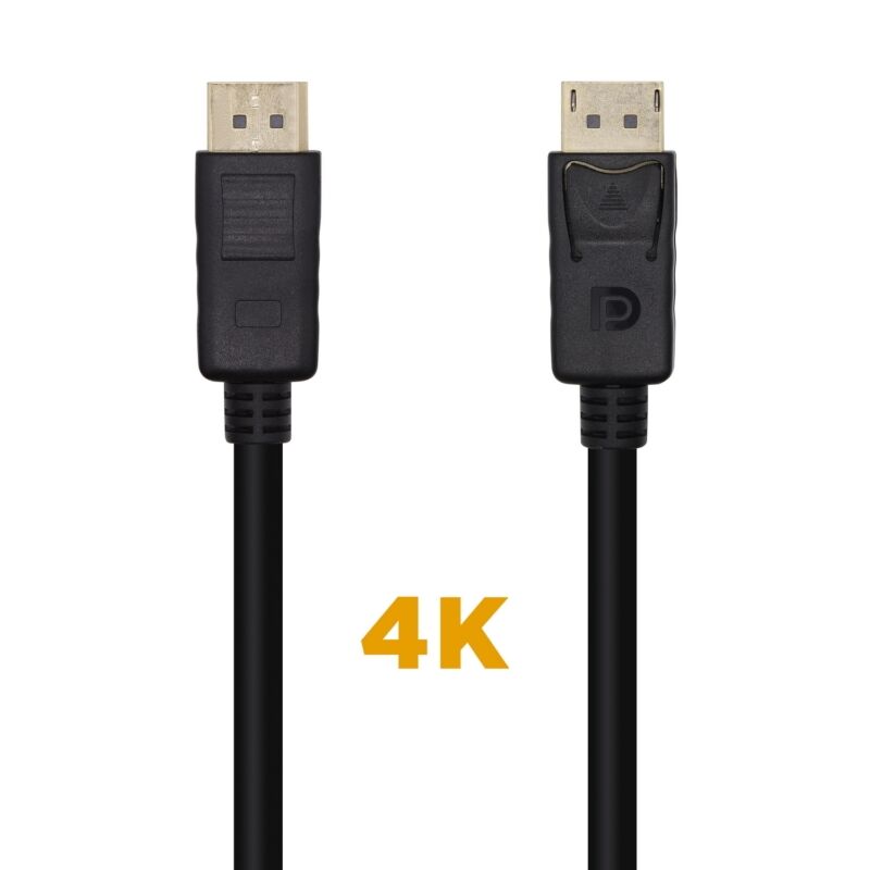 CABLE AISENS DISPLAYPORT V1.2 4K@60HZ, DP/M-DP/M, NEGRO, 10M