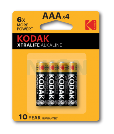 PILA ALCALINA LR03-AAA KODAK MAX (ecotasa 0,04€ incluida)