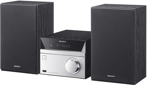 Sony - Sistema de Audio (12 W, CD, FM, Radio, USB, Bluetooth), Negro