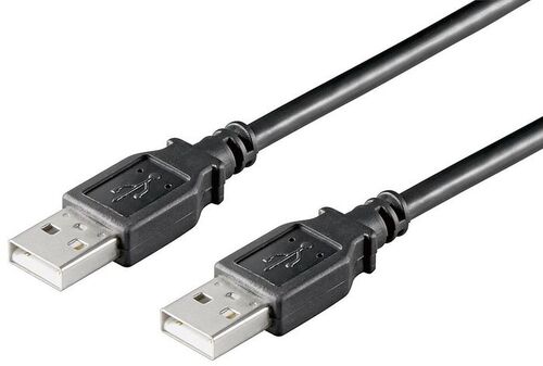 CABLE USB 2.0 A M /A M 0,5 METROS NEGRO