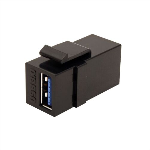 EMPALMADOR KEYSTONE USB 3.2 H/H NEGRO VALUE