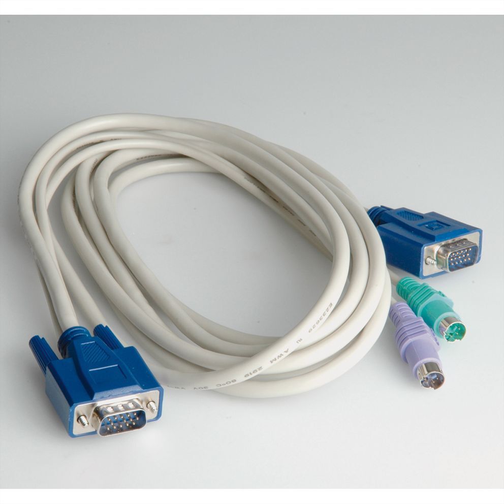 Cable KVM - PC, PS/2, 3 m, para 14.01.3224 y 14.01.3225 ROLINE