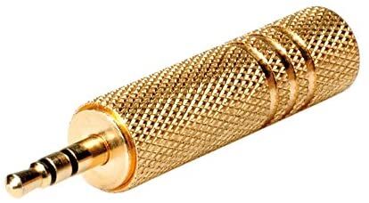 Adaptador Estereo  GOLD 3.5 mm M - 6.35 mm H ROLINE