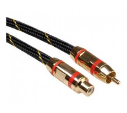 CABLE RCA 10 METROS GOLD ROLINE GOLD RCA M-H, ROJO ROLINE