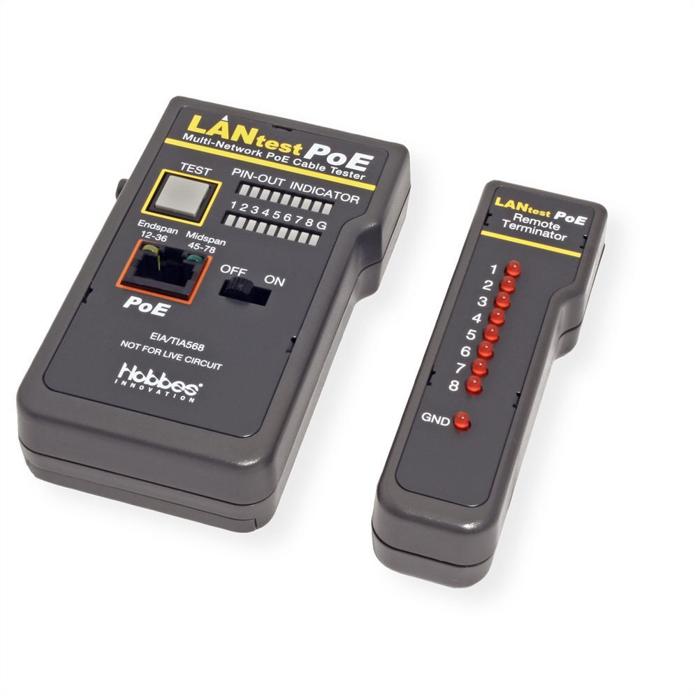 Comprobador de cables PoE multired LANtest ​​de HOBBES