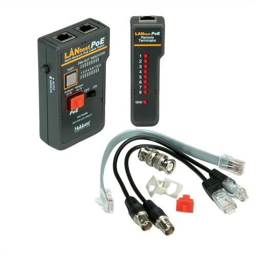 Comprobador de cables PoE multired LANtest de HOBBES