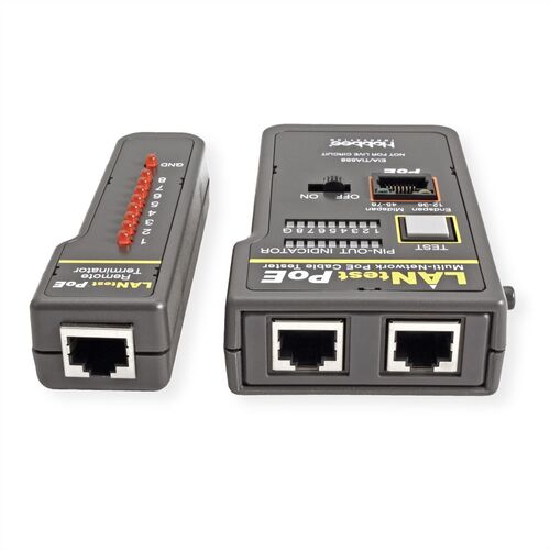 Comprobador de cables PoE multired LANtest de HOBBES