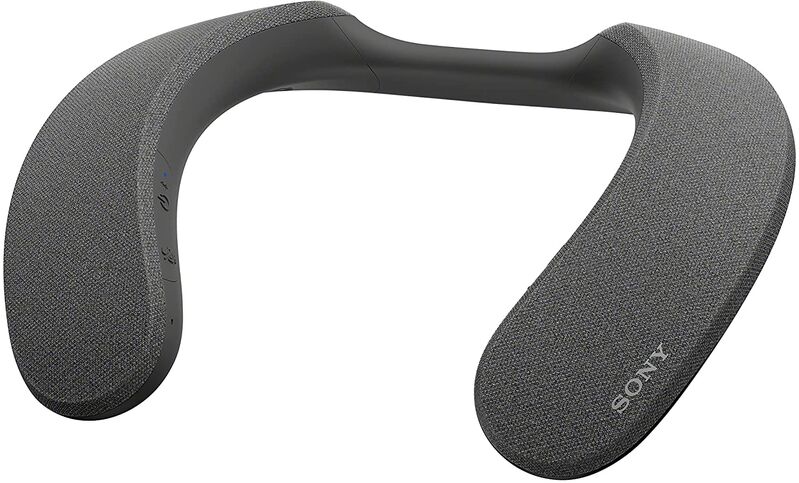 Sony Altavoz Estilo Neckband con Bluetooth y Sonido Dolby Atmos Envolvente, Transmisor Incluido, Negro