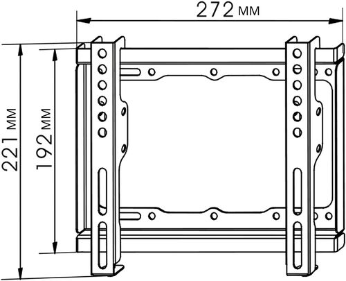 SOPORTE MONITOR LCD/TFT MONTAJE PARED, Soporte fijo 17'' a 42'' (200x200) 20kg, Negro