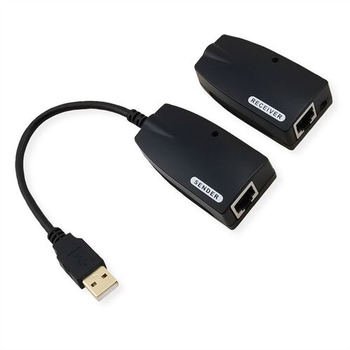 Extensor USB 2.0 sobre  RJ-45 hasta 50m. VALUE
