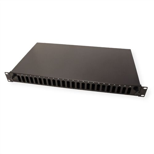 Caja de empalme de 19" vaca 1U, ampliable, 24x SC-DX cudruple VALUE