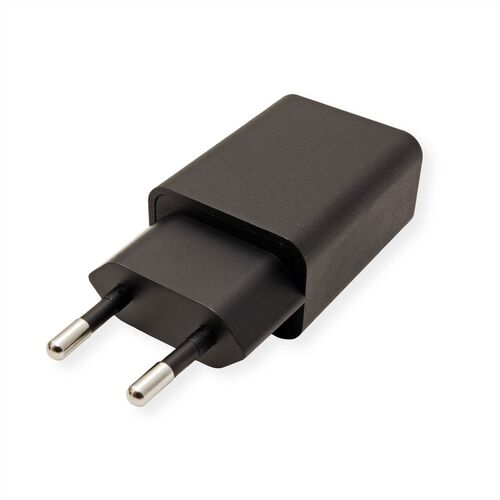 Cargador de pared USB, QC3.0, 1 puerto, Tipo A,  18 W, negro VALUE