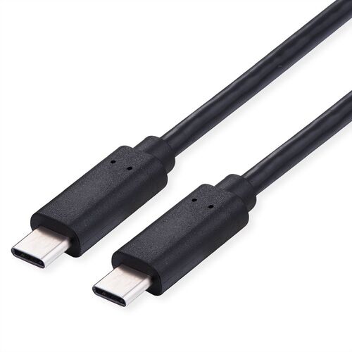 Cable USB 2.0, C - C, M/M, 100W, Negro, 3 m VALUE