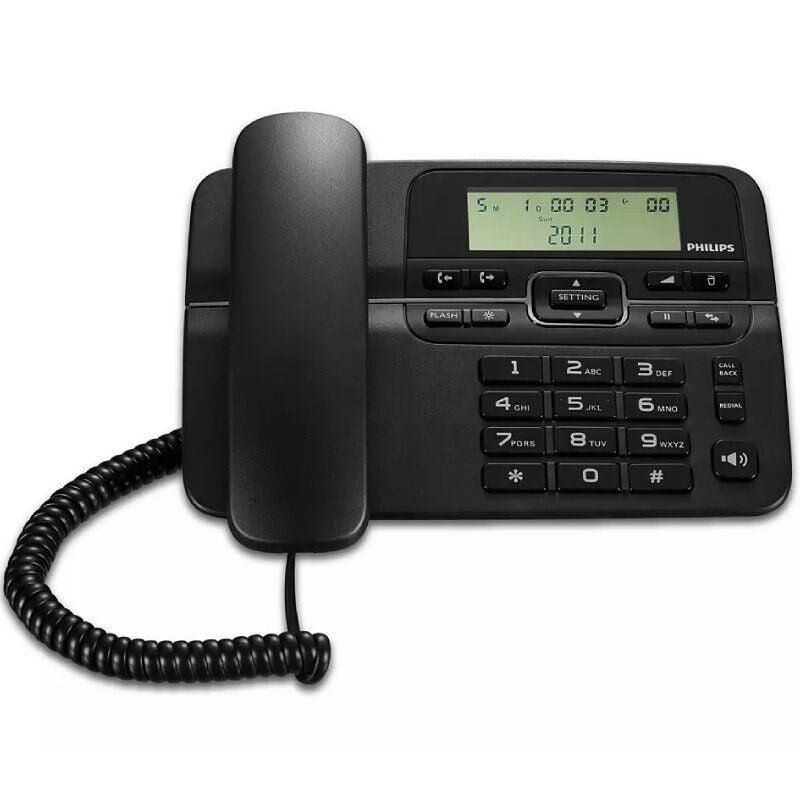 Teléfono M20B/ Negro Philips