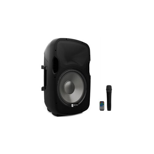 Wiibo Festa 15BT Altavoz Activo Profesional 15" 600W Pico Bluetooth + Soporte + Cable + Micrfono