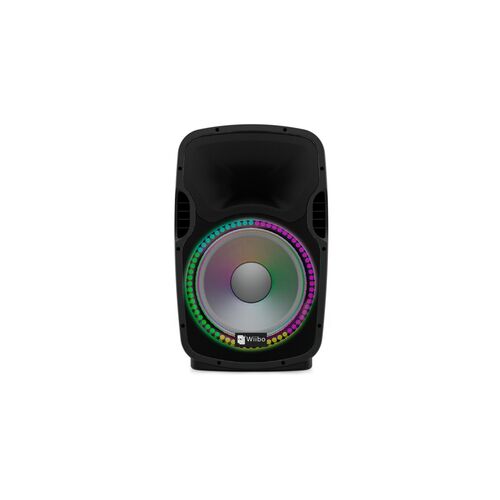 Wiibo Festa 15BT Altavoz Activo Profesional 15" 600W Pico Bluetooth + Soporte + Cable + Micrfono