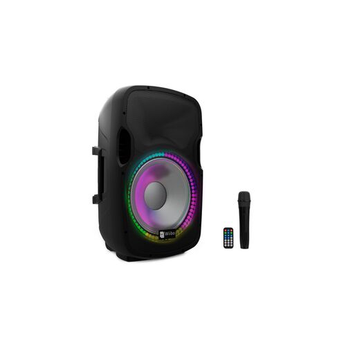 Wiibo Festa 15BT Altavoz Activo Profesional 15" 600W Pico Bluetooth + Soporte + Cable + Micrfono