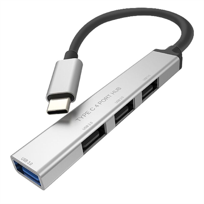 Hub USB 3.2 Gen Tipo C USB-C, 4x Port A (1x USB3.0 + 3x USB2.0) ROLINE