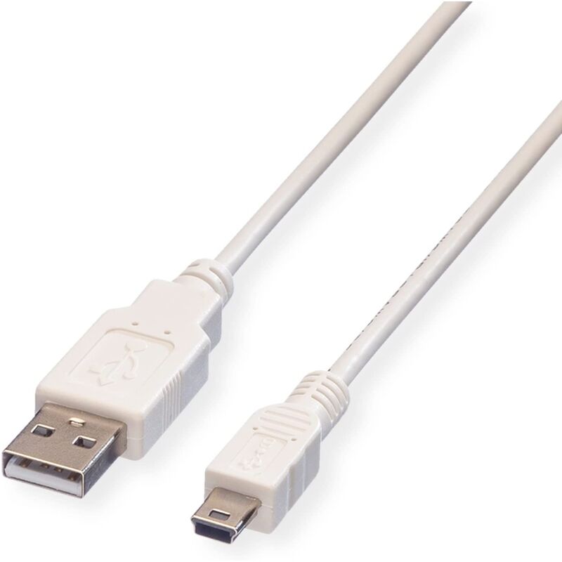 CABLE USB 2.0 1,8 M. A M/ MINI MITSUMI BLANCO VALUE