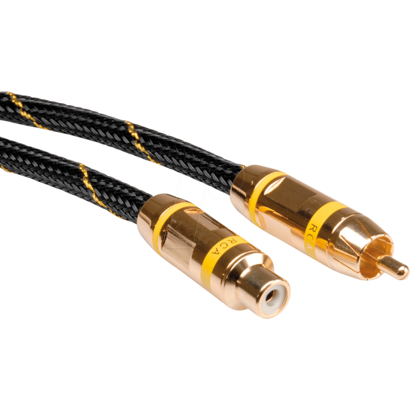 CABLE RCA 10 METROS GOLD ROLINE GOLD RCA M-H, AMARILLO ROLINE