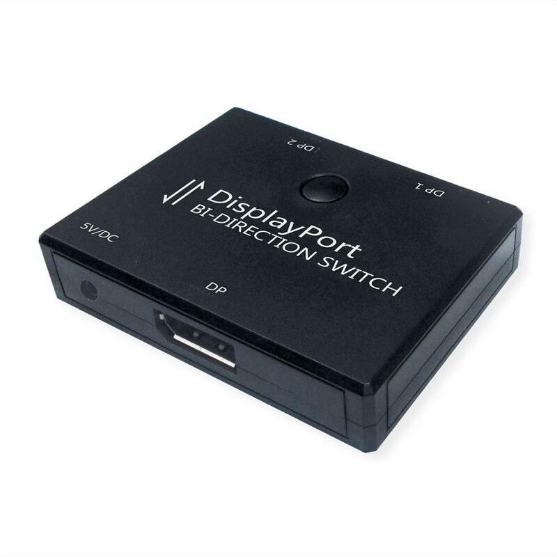 Conmutador DisplayPort bidireccional 4K60,  (1 a 2 , 2 a 1) 2 vías VALUE