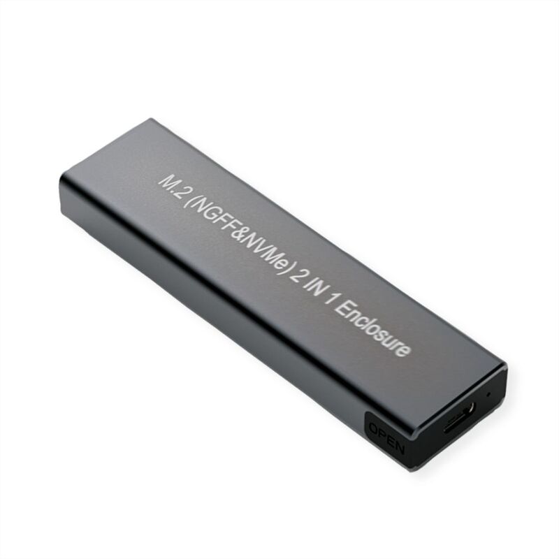 Caja SSD externo tipo M.2 NVMe con USB 3.2 Gen 2 tipo C ROLINE