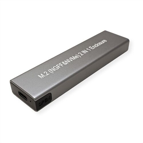 Caja SSD externo tipo M.2 NVMe con USB 3.2 Gen 2 tipo C ROLINE