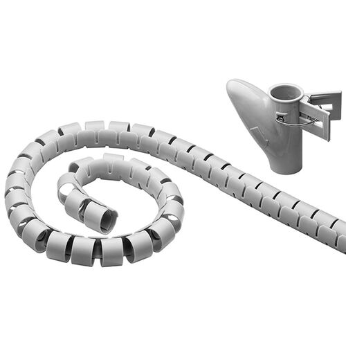 Sistema robusto de gestin de cables en espiral de 2,5 m GRIS