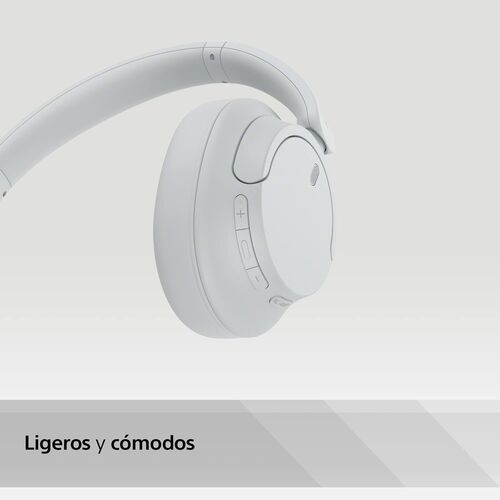 Sony Auriculares Inalmbricos Bluetooth, con Noise Cancelling, hasta 35 Horas de Autonoma y Carga Rpida, Blanco