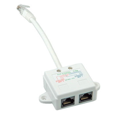 ADAPTADOR 1XRJ45 M A 2XRJ45 H  UTP CAT.5E