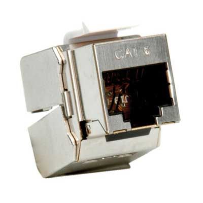 CONECTOR RJ45 HEMBRA/KEYSTONE CAT.6 APANTALLADO PARA PATCHPANEL Y ROSETA  ,SIN HERRAMIENTAS COLOR PLATA ROLINE