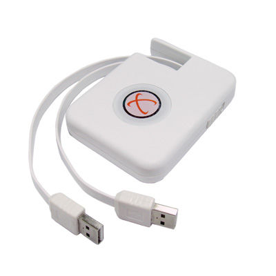 CABLE USB 2.0 AM/AM DATA-LINK PC/MAC A PC/MAC, BLANCO,  RETRACTIL 1.2M ROLINE