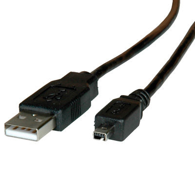 CABLE USB 2.0 1,8 M. A M/ FUJI MACHO NEGRO ROLINE